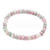 AB Color Faceted Rondelle Glass Beaded Stretch Bracelets for Women BJEW-PH01821-05-2