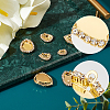 24Pcs 4 Style Brass Cabochon Connector Setting RB-PH0001-18G-7