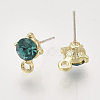 Alloy Stud Earring Findings PALLOY-N0149-21B-2