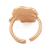 Christmas Theme Alloy Enamel Open Cuff Ring RJEW-C106-02E-KCG-3