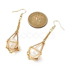 Brass Earring Hooks with Tray EJEW-JE05582-01-2
