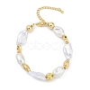 Rack Plating Brass Beaded Bracelets BJEW-P341-08A-G-1