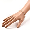 Natural Pearl Braided Bangle for Girl Women BJEW-JB06830-02-3