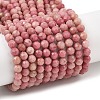 Natural Rhodochrosite Beads Strands G-E411-11A-4mm-2