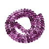 Crackle Transparent Glass Beads Strands GLAA-N074-02A-06-2