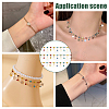 Brass Butterfly & Rhinestone Diamond Charms Bracelet Bib Necklace DIY Making Kit DIY-WR0004-17-5