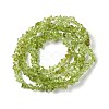 Natural Peridot Chip Beads Strands G-G905-09-3