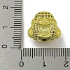 Brass Micro Pave Clear Cubic Zirconia Beads KK-G493-26G-3