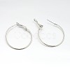 Iron Hoop Earrings E220-1