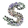 5 Styles Synthetic Imperial Jasper & Natural Green Spot Jasper & Rhodonite & Dalmatian Jasper & Kambaba Jasper Beads Strands G-D095-A02-3