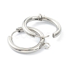 Tarnish Resistant 201 Stainless Steel Huggie Hoop Earring Findings STAS-P283-01J-P-2