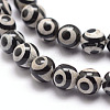 Tibetan Style 3-Eye dZi Beads X-G-K166-01-8mm-L1-01-3