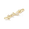 Brass Micro Pave Cubic Zirconia Pendants KK-M326-13C-G-2