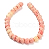 Synthetic Coral Dyed Carved Beads BSHE-H114-03A-3