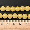 Natural Yellow Jade Bead Strands G-K121-01-8mm-6