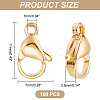 100Pcs 304 Stainless Steel Lobster Claw Clasps STAS-PH0004-73-3