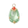 Glass Pendants PALLOY-MZ00961-01-1
