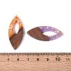 Opaque Resin and Walnut Wood Pendants RESI-T060-06M-3