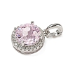 925 Sterling Silver Pave Cubic Zirconia Pendants STER-B009-01B-06-2