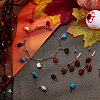 160Pcs 4 Colors Dyed Synthetic Turquoise Charms G-FH0001-76-2