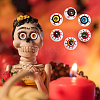 CHGCRAFT 36Pcs 6 Colors Halloween Half Round Plastic Craft Eyes KY-CA0001-47-5