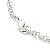 Brass Rolo Chain Necklace Making MAK-F036-01P-3