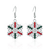 Snowflake Alloy Dangle Earrings FS-WGD9918-09-1