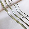 304 Stainless Steel Snake Chain Necklaces for Women WG80FEF-40-2