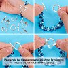 80Pcs 8 Styles Tibetan Style Toggle Clasps TIBEB-CJ0001-28-6