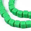 Handmade Polymer Clay Beads Strands CLAY-S092-78F-3