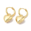 Rack Plating Brass Heart Dangle Hoop Earrings EJEW-R150-06G-1