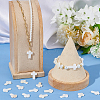 2 Strands Cross Natural Freshwater Shell Beads Strands SSHEL-SC0001-22-4