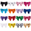 32Pcs 16 Colors Sequin Leather Bowknots DIY-GF0009-91-1