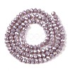 Electroplate Glass Beads Strands EGLA-A044-P3mm-B13-3