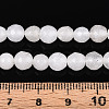 Dyed Natural White Jade Beads Strands G-T139-6mm-60-26-5