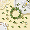 80Pcs Polymer Clay Rhinestone European Large Hole Beads with Silver Color Plated Brass Cores FPDL-LT0001-02B-5