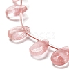Cherry Quartz Glass Beads Strands G-Q167-A02-01-3