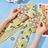 Lemon & Polka Dot Pattern Polyester Bowknot DIY-WH0387-78-3