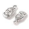 Tibetan Style Alloy Buddha Head Pendants X-TIBEP-M031-05AS-2