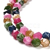 Natural Dyed White Jade Beads Strands G-F753-03-4