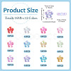 168Pcs 12 Colors Transaparent Acrylic Beads PACR-TA0001-19-4