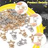 40Pcs 2 Colors Alloy Swivel Snap Hook Clasps FIND-FS0004-73C-3