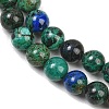 Natural Azurite Beads Strands G-P503-6MM-09-3
