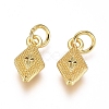 Electroplated Alloy Charms PALLOY-G267-13G-2