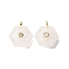 Natural Quartz Crystal Pendants G-P588-02G-11-1