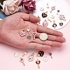 60Pcs 12 Style Alloy Enamel Pendants ENAM-PJ0001-05-5