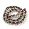Handmade Gold Sand Lampwork Beads Strands LAMP-P051-D04-1