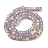 Baking Painted Glass Beads Strands DGLA-D001-05I-2