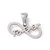 Non-Tarnish 304 Stainless Steel Charms STAS-G284-04P-1