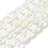 Electroplated Glass Beads Strands GLAA-G092-A-12-2